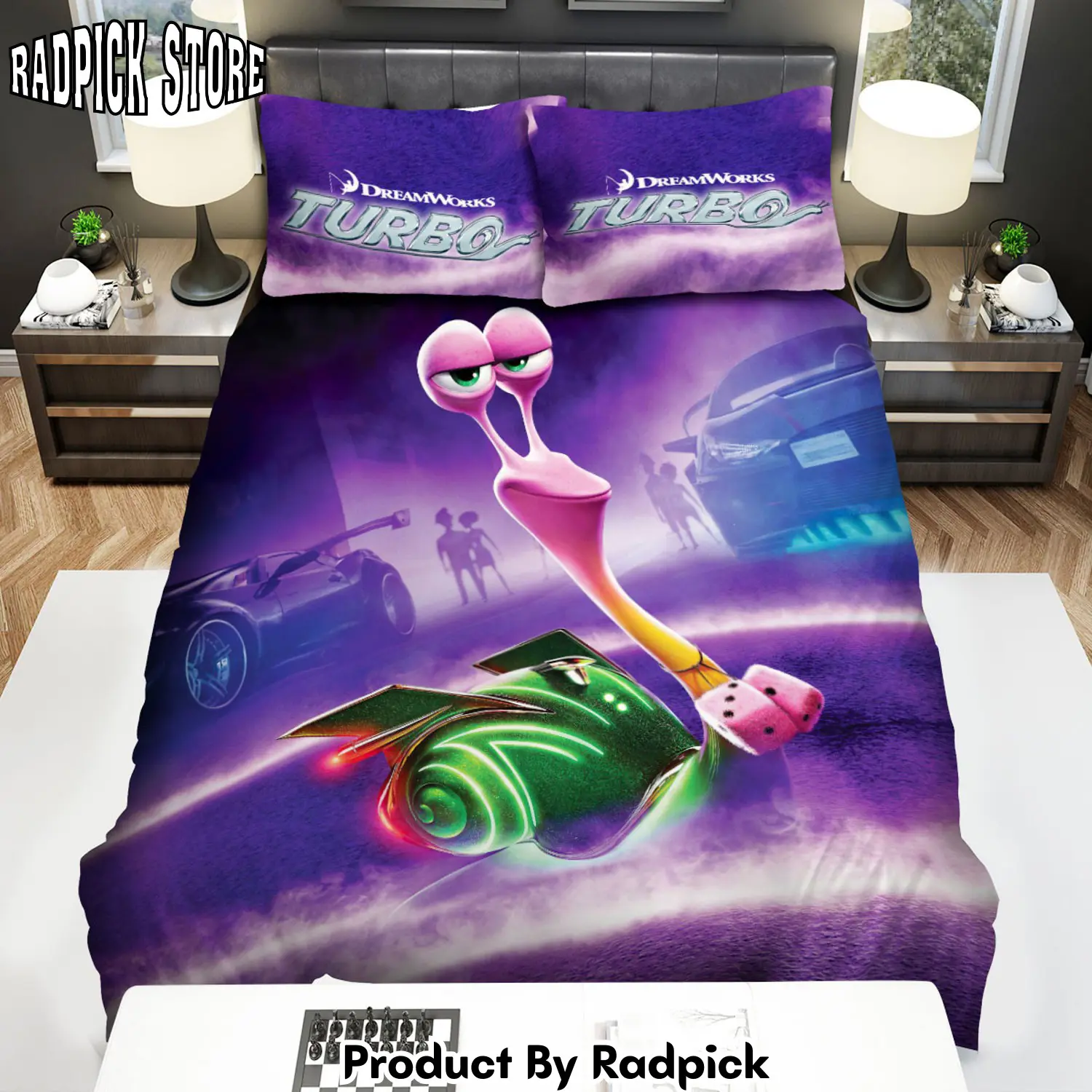 Radpick turbo character smoove move duvet cover bedroom sets comfortable bedding sets rp327621